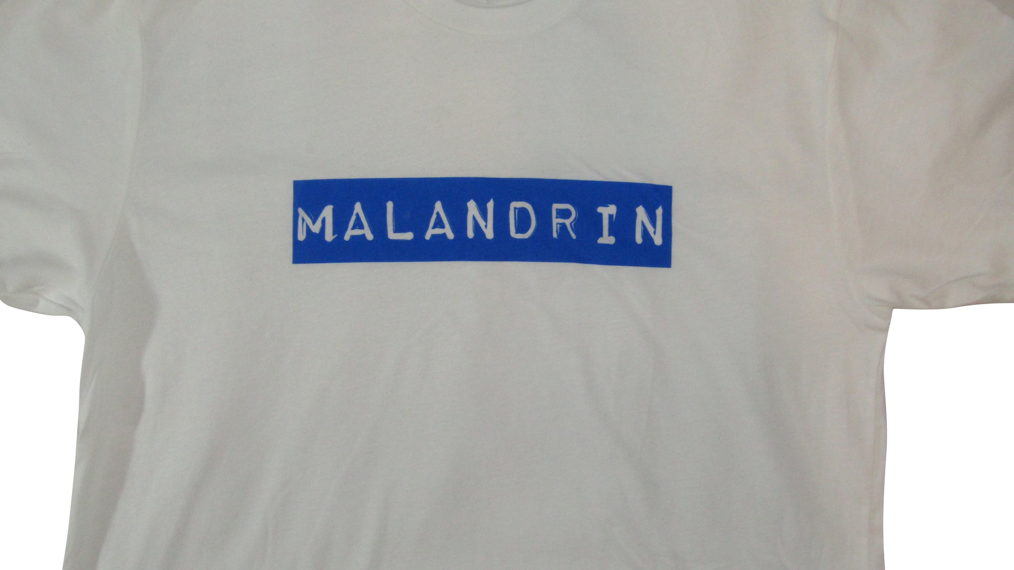Original White Tee w/ Blue logo
