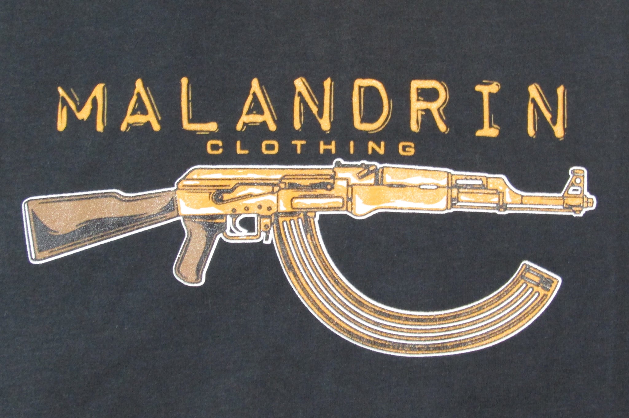 Black Tee w/ AK47 Gold logo